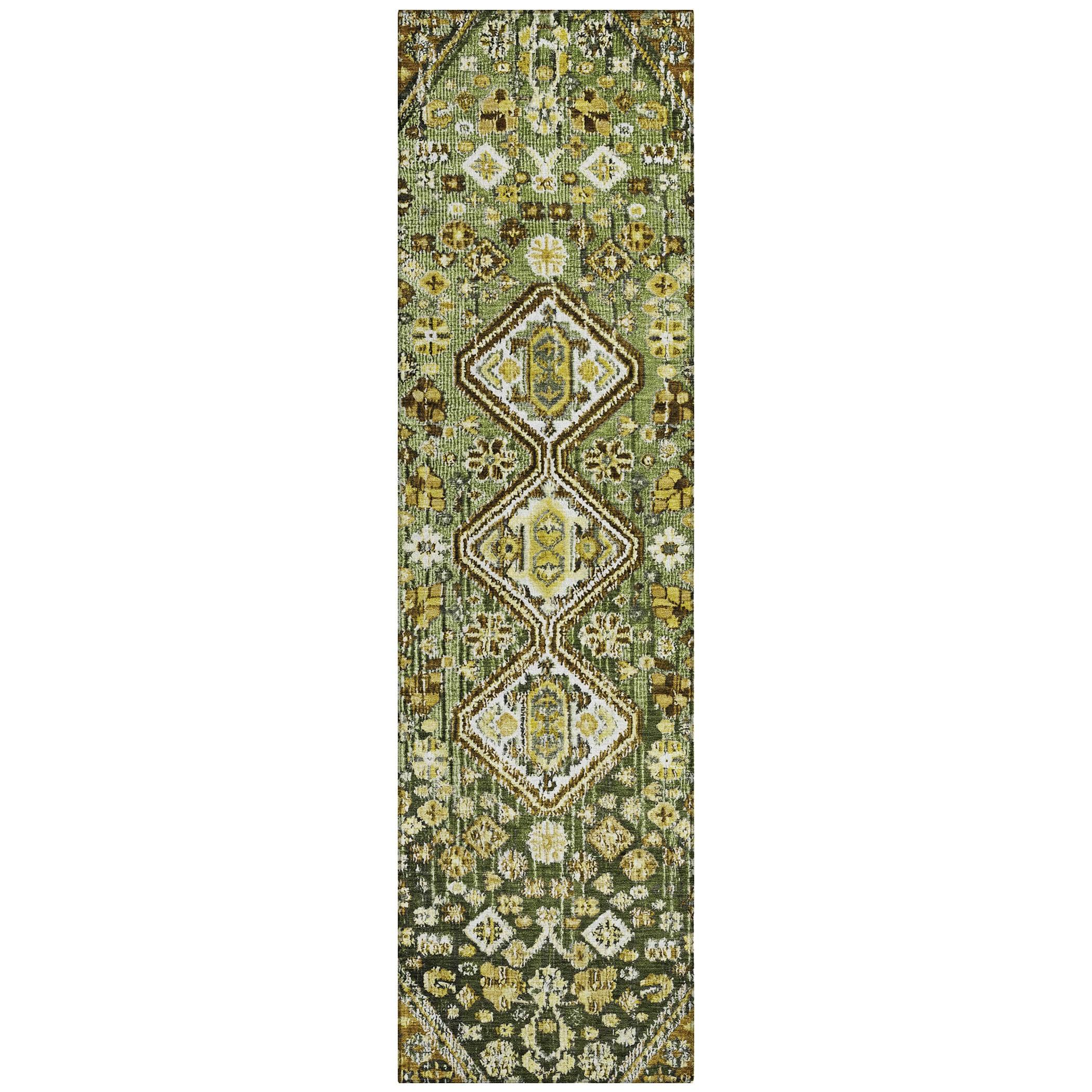 Addison Rugs Saelain Olive Washable Indoor-Outdoor Rug