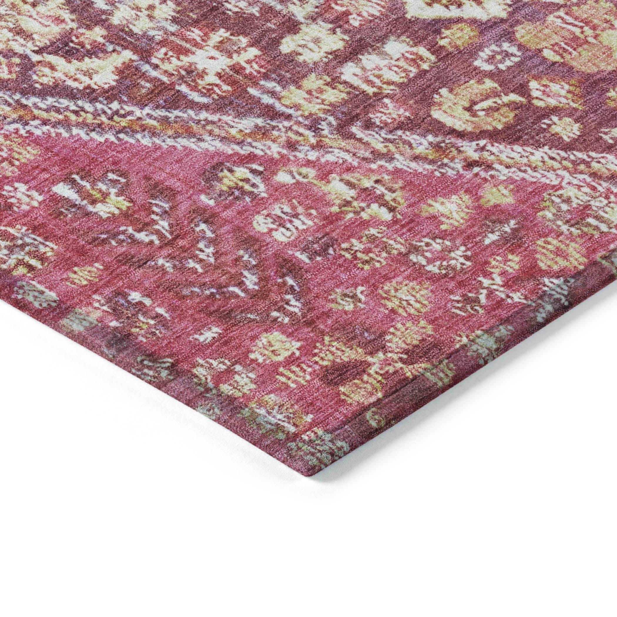 Addison Rugs Saelain Red Washable Indoor-Outdoor Rug