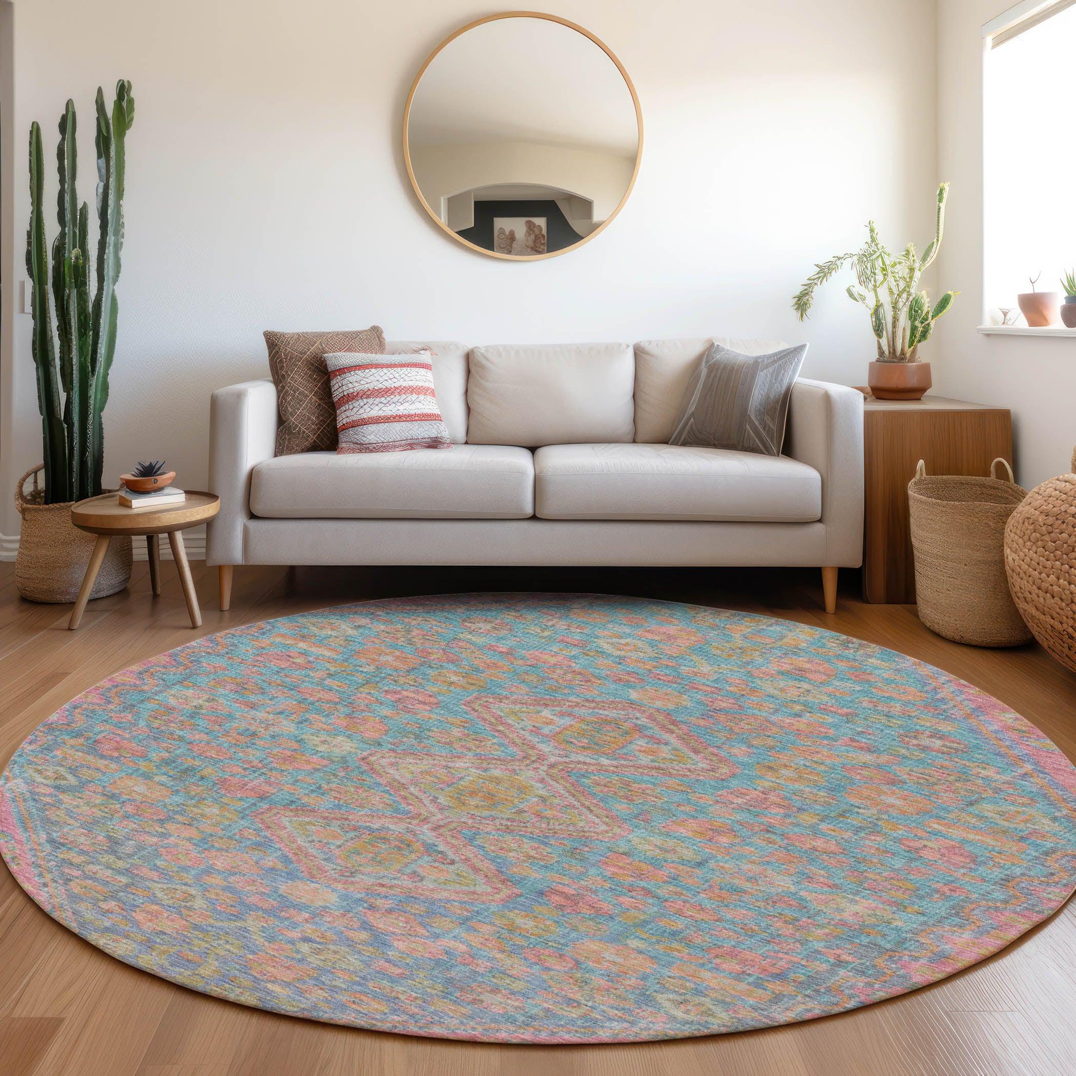 Addison Rugs Saelain Sky Washable Indoor-Outdoor Rug