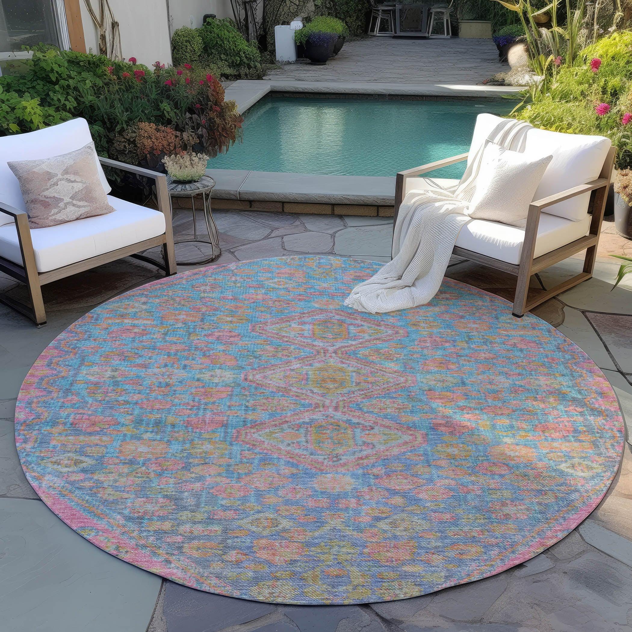 Addison Rugs Saelain Sky Washable Indoor-Outdoor Rug