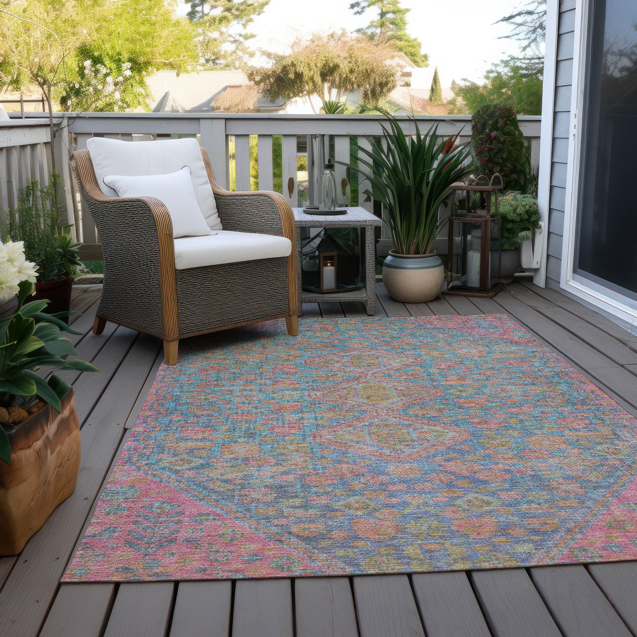 Addison Rugs Saelain Sky Washable Indoor-Outdoor Rug