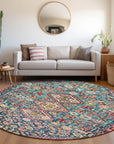 Addison Rugs Saelain Teal Washable Indoor-Outdoor Rug