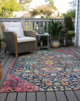 Addison Rugs Saelain Teal Washable Indoor-Outdoor Rug
