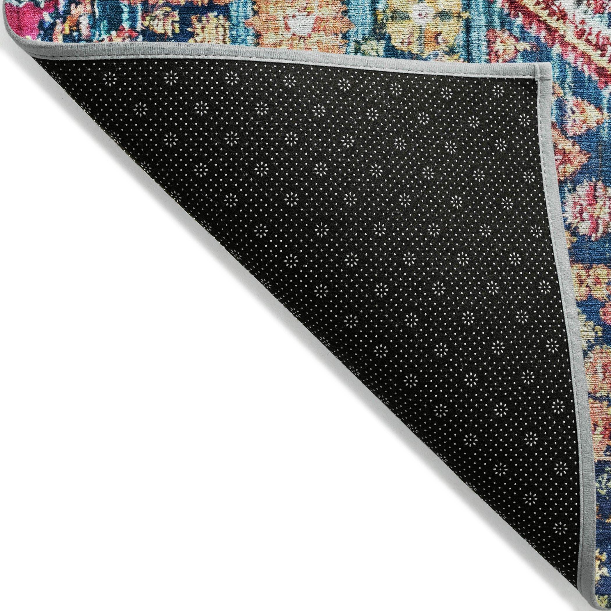 Addison Rugs Saelain Teal Washable Indoor-Outdoor Rug