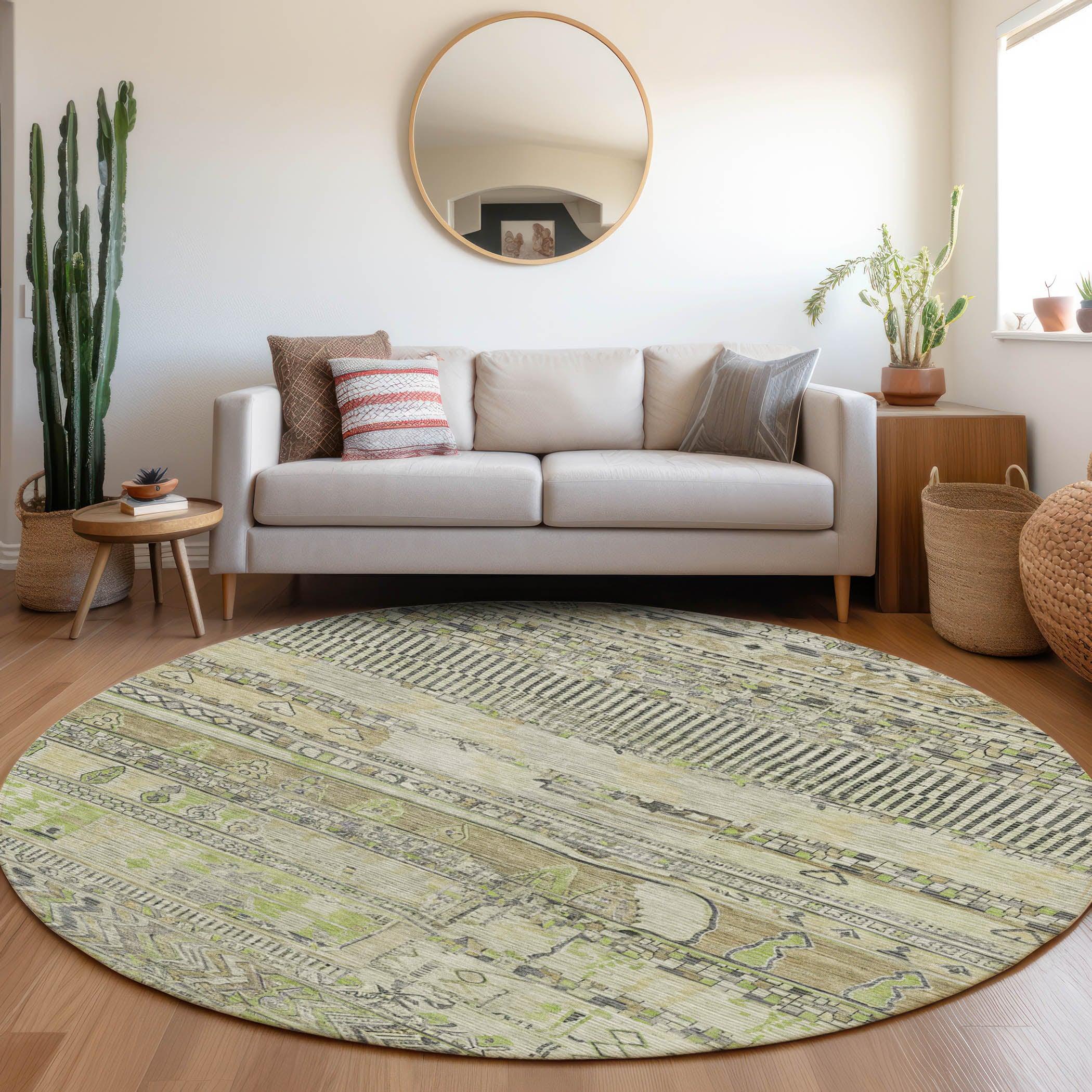 Addison Rugs Saelanor Beige Washable Indoor-Outdoor Rug
