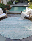 Addison Rugs Saelanor Teal Washable Indoor-Outdoor Rug