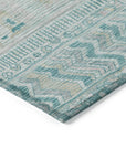 Addison Rugs Saelanor Teal Washable Indoor-Outdoor Rug