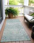 Addison Rugs Saelanor Teal Washable Indoor-Outdoor Rug