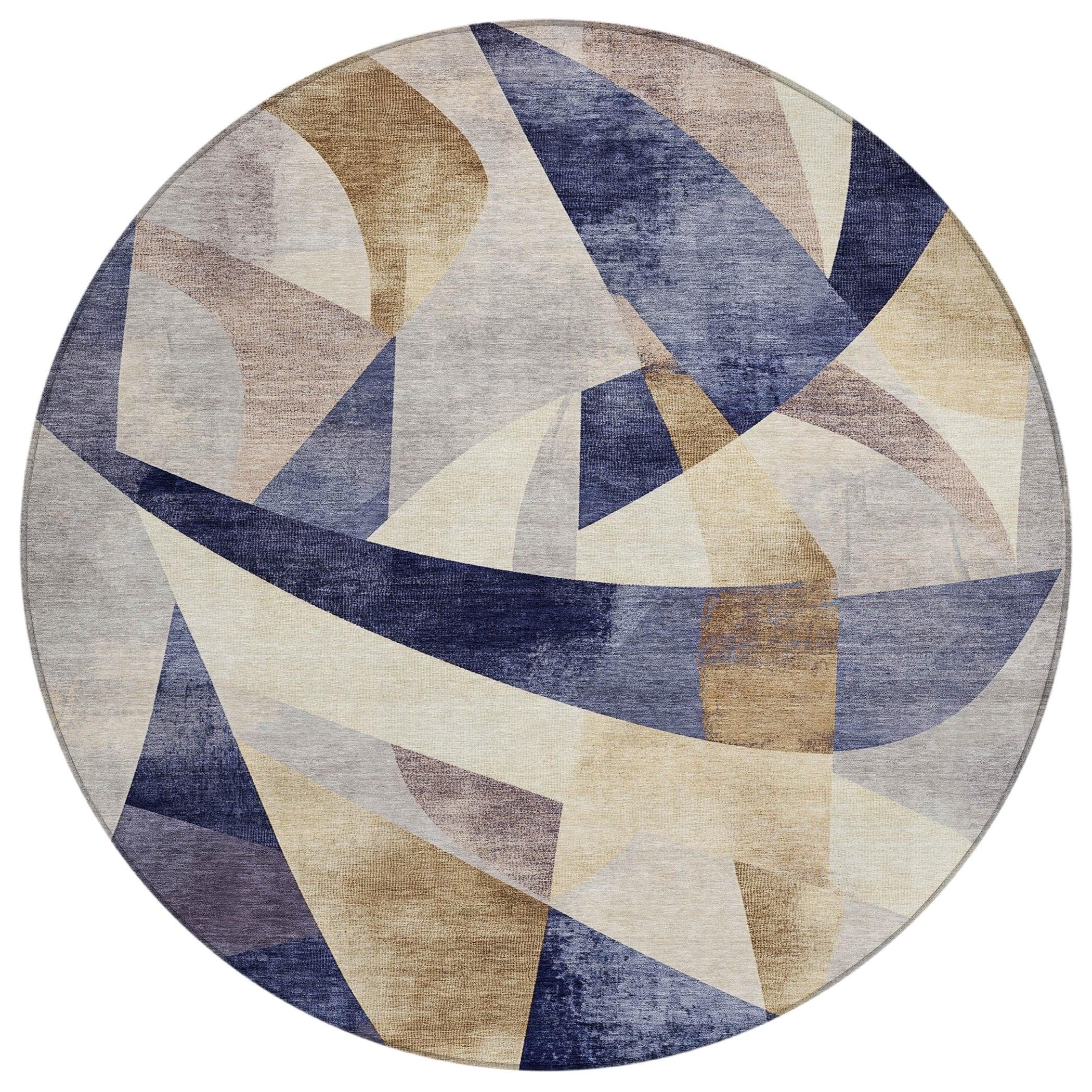 Addison Rugs Saelara Blue Washable Indoor-Outdoor Rug