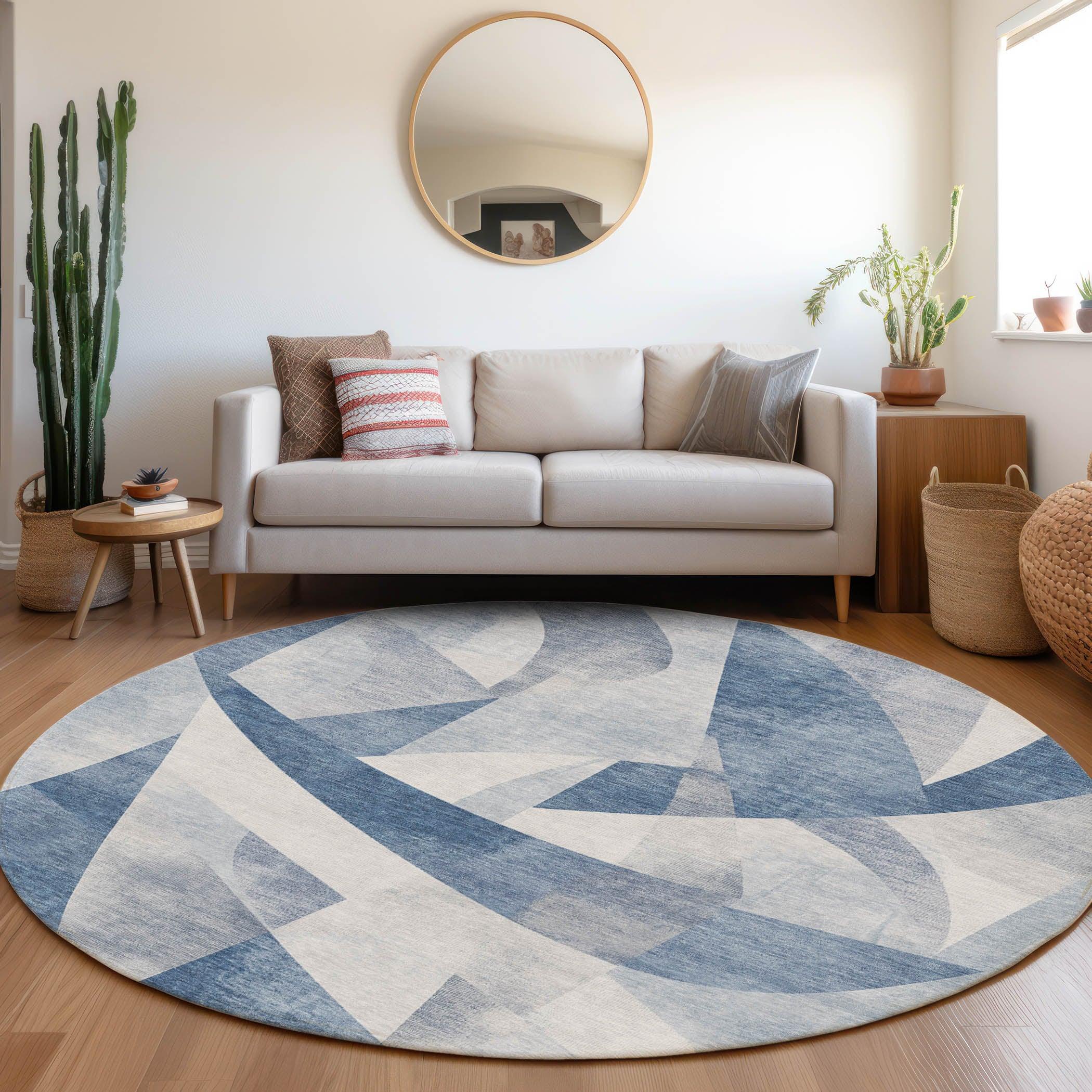 Addison Rugs Saelara Denim Washable Indoor-Outdoor Rug