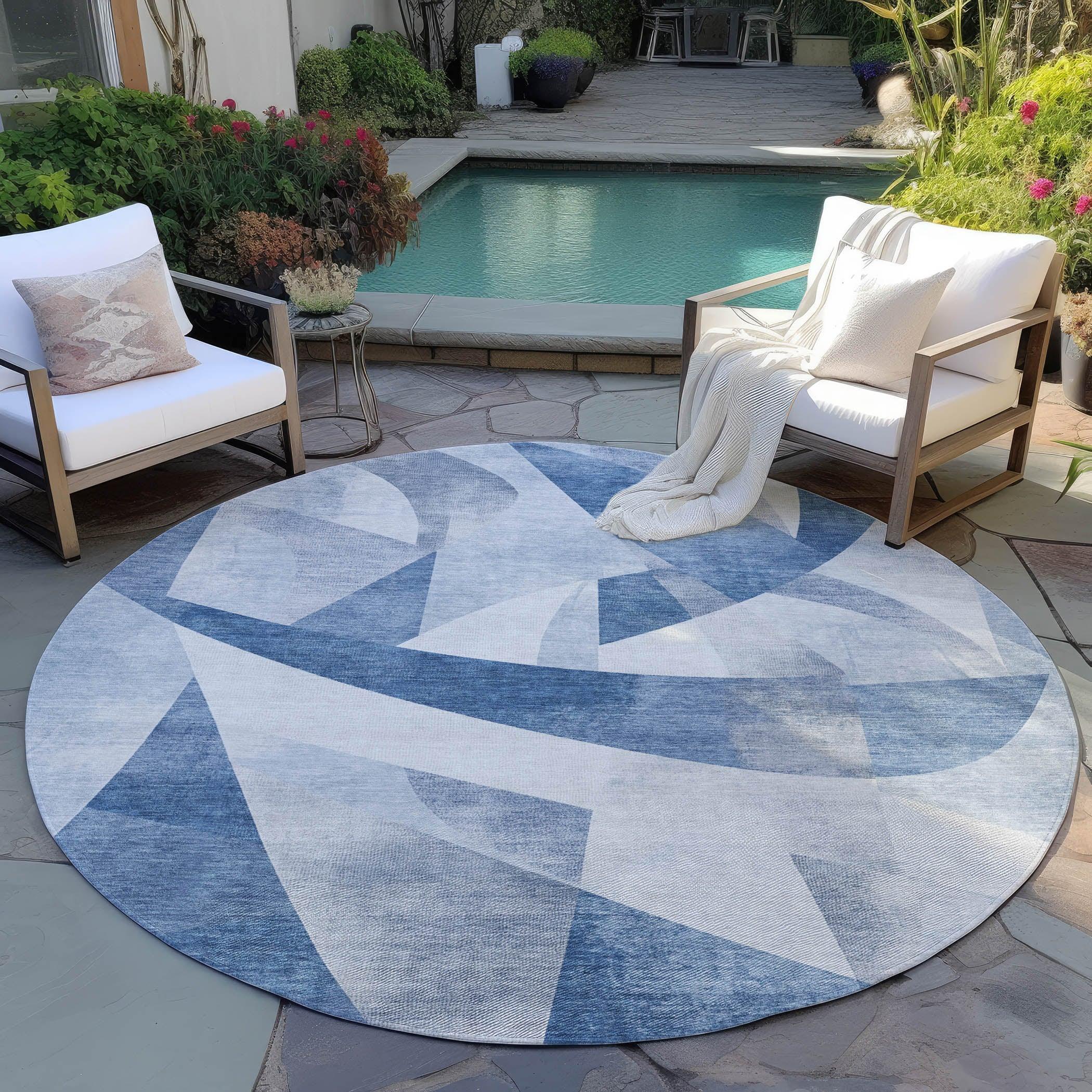 Addison Rugs Saelara Denim Washable Indoor-Outdoor Rug