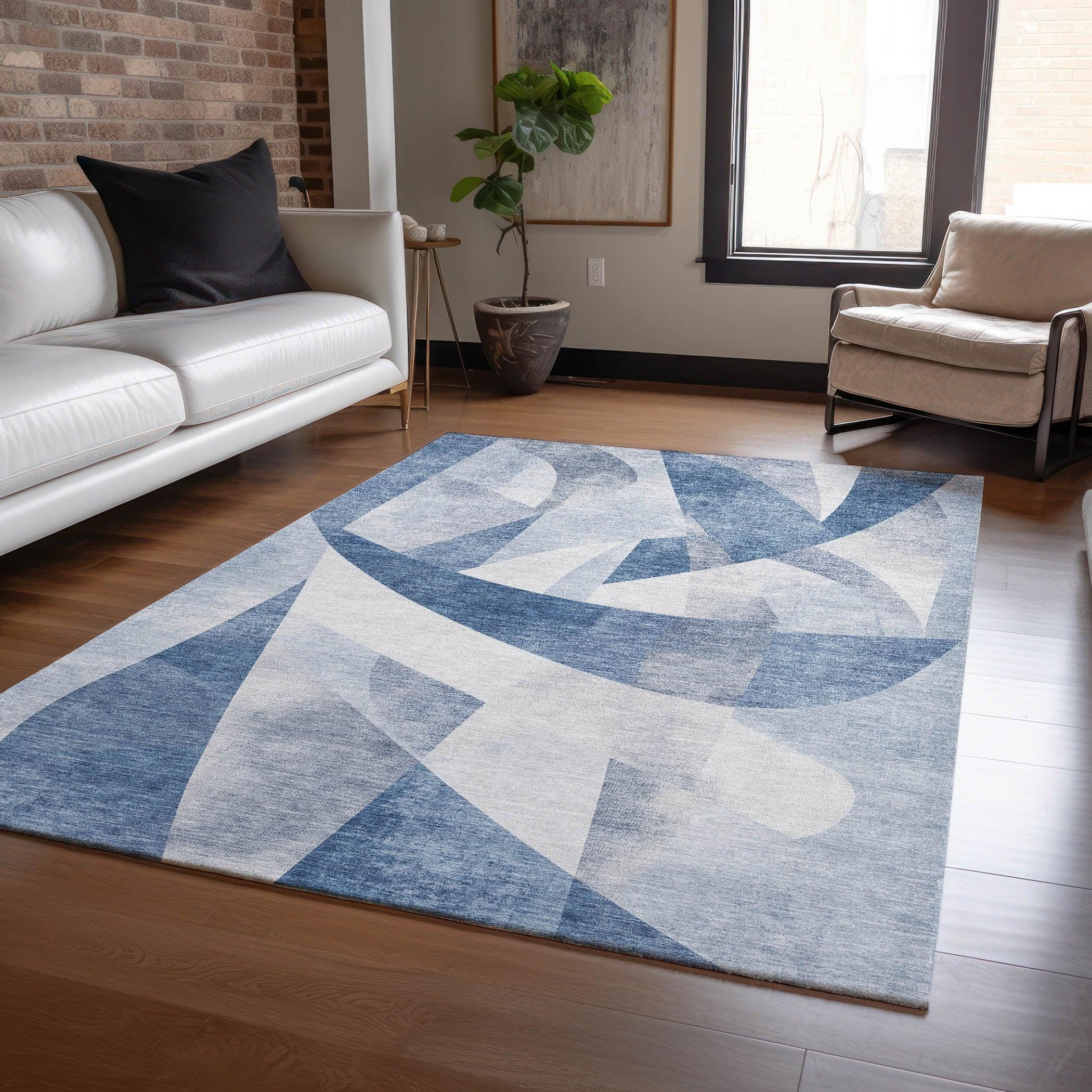 Addison Rugs Saelara Denim Washable Indoor-Outdoor Rug