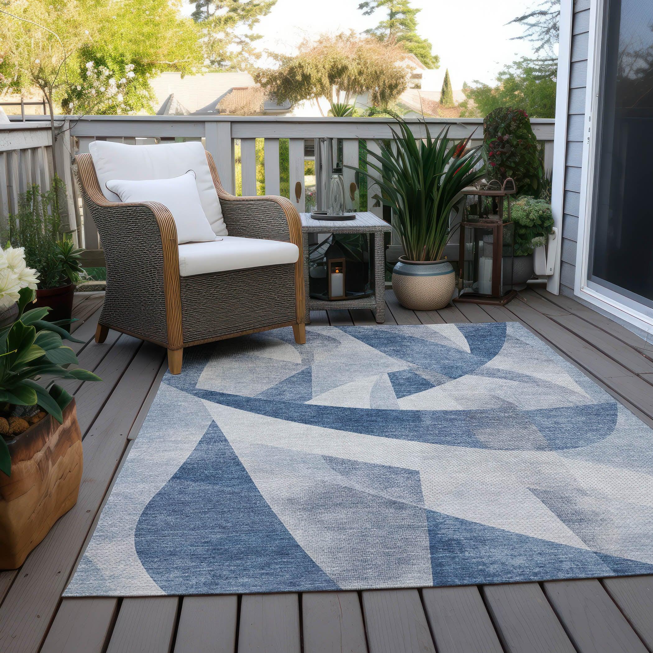Addison Rugs Saelara Denim Washable Indoor-Outdoor Rug