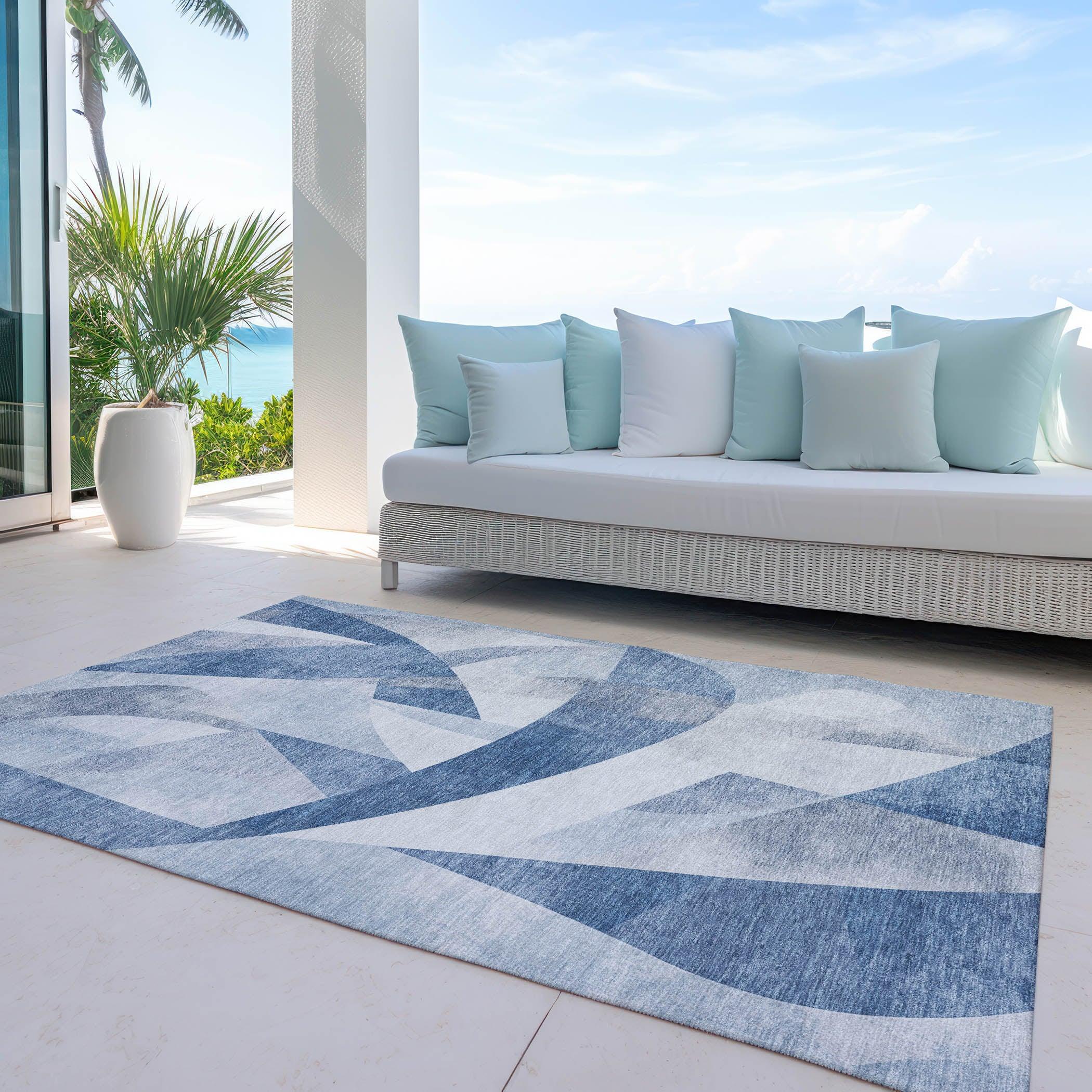 Addison Rugs Saelara Denim Washable Indoor-Outdoor Rug