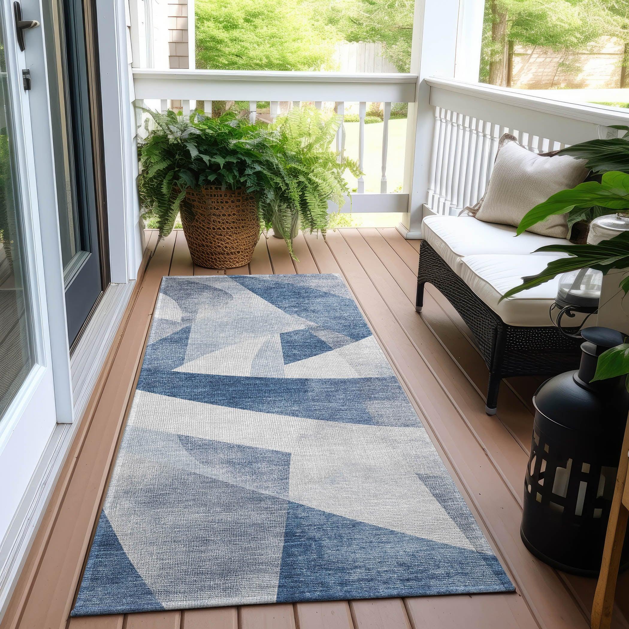 Addison Rugs Saelara Denim Washable Indoor-Outdoor Rug