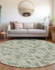 Addison Rugs Saelaris Green Washable Indoor-Outdoor Rug