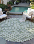 Addison Rugs Saelaris Green Washable Indoor-Outdoor Rug