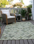 Addison Rugs Saelaris Green Washable Indoor-Outdoor Rug