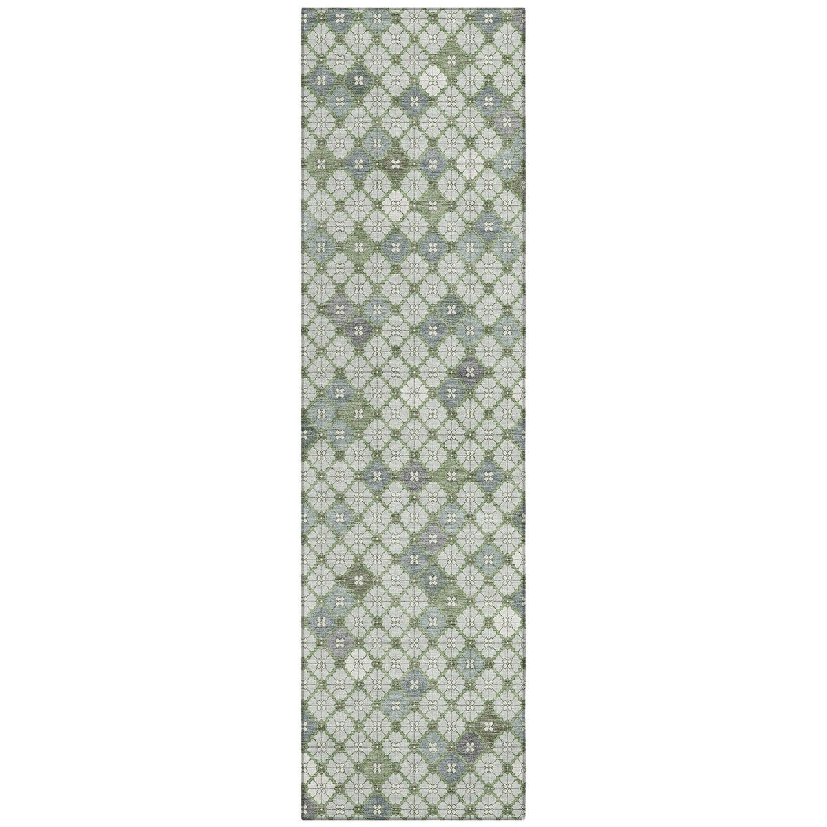 Addison Rugs Saelaris Green Washable Indoor-Outdoor Rug