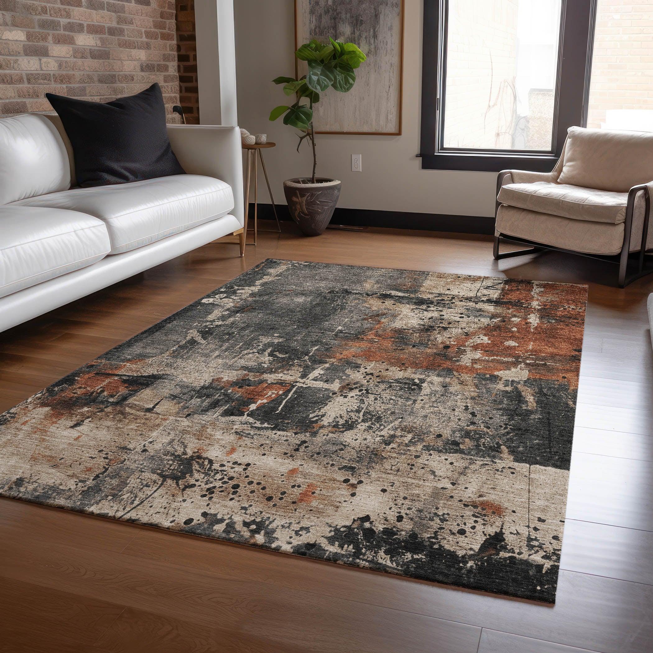 Addison Rugs Saelien Brown Washable Indoor-Outdoor Rug