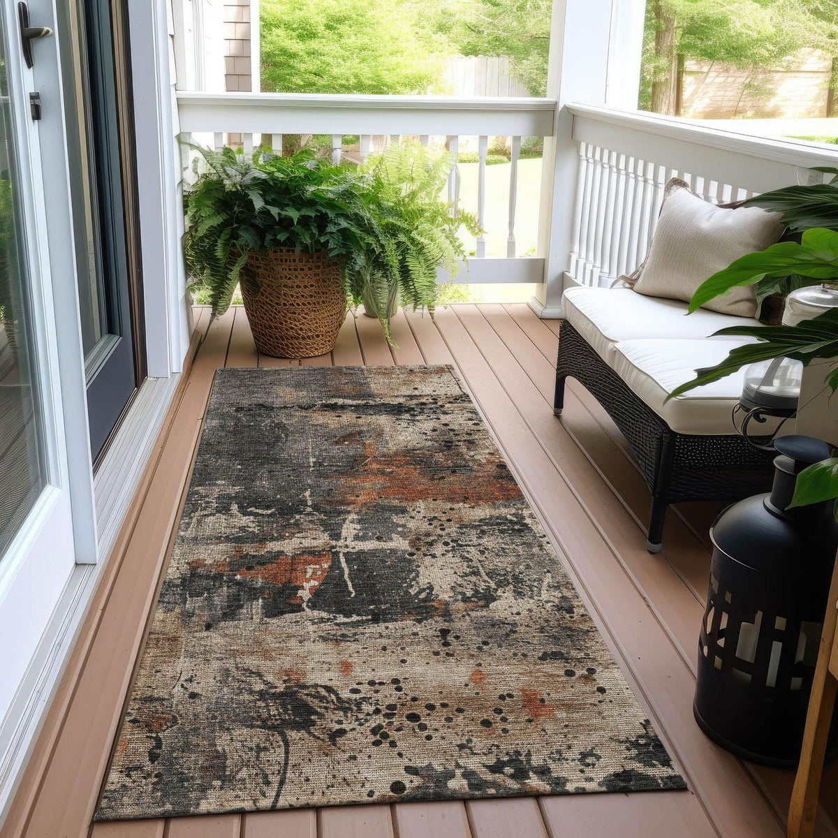 Addison Rugs Saelien Brown Washable Indoor-Outdoor Rug