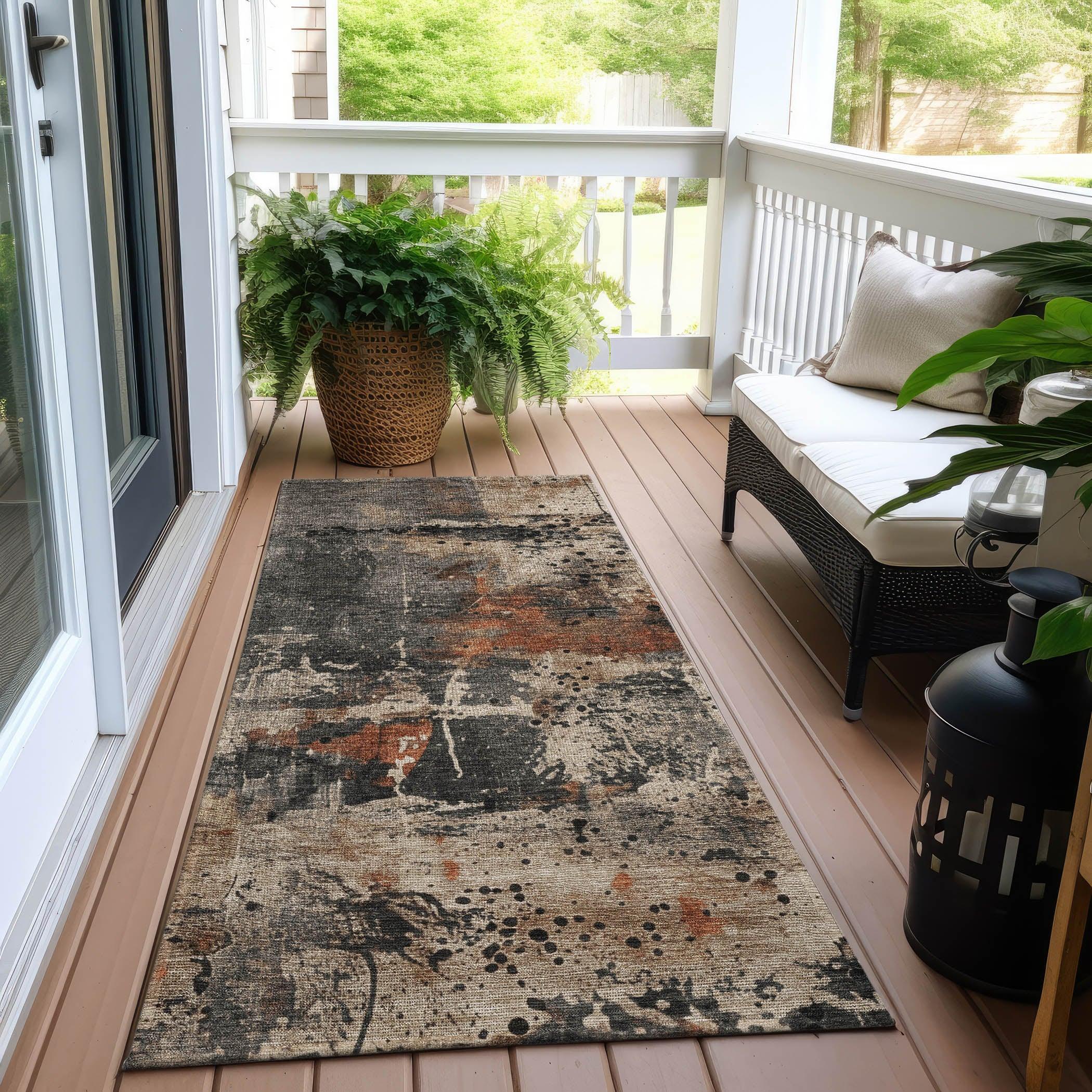 Addison Rugs Saelien Brown Washable Indoor-Outdoor Rug