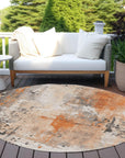Addison Rugs Saelion Orange Washable Indoor-Outdoor Rug