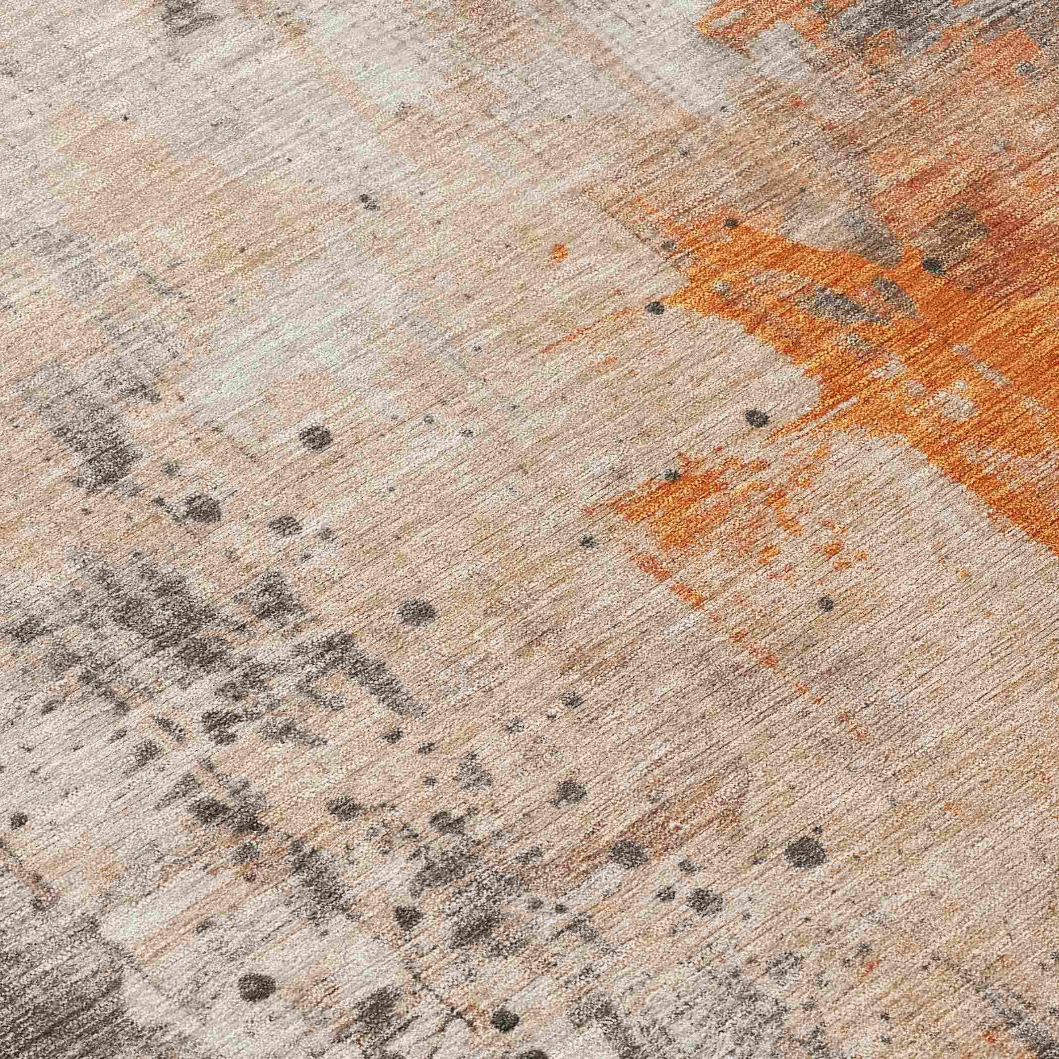 Addison Rugs Saelion Orange Washable Indoor-Outdoor Rug