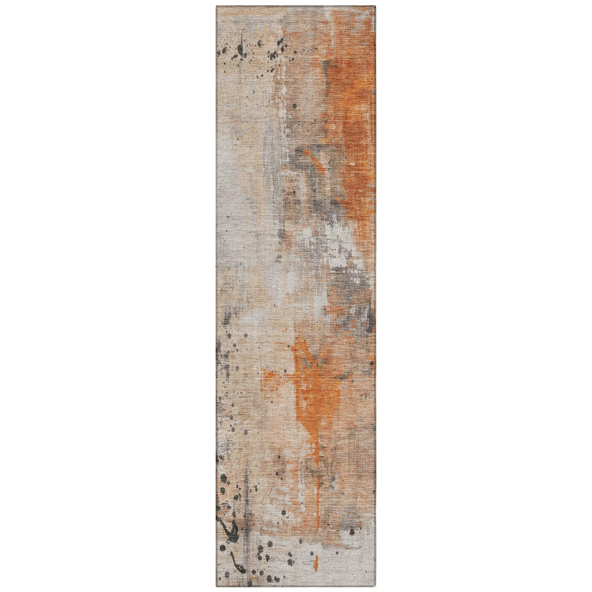 Addison Rugs Saelion Orange Washable Indoor-Outdoor Rug