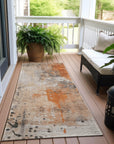 Addison Rugs Saelion Orange Washable Indoor-Outdoor Rug
