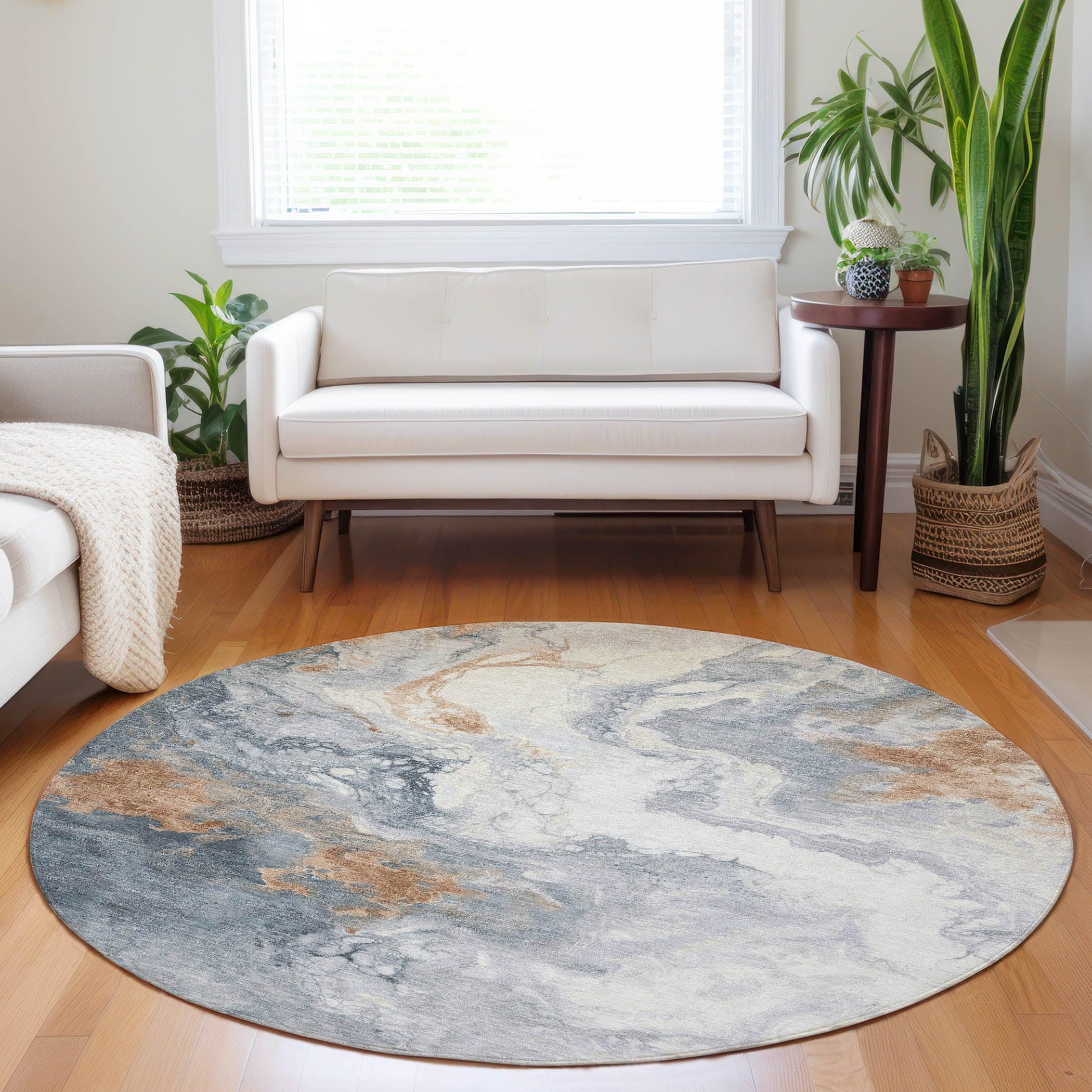Addison Rugs Saelira Gray Washable Indoor-Outdoor Rug