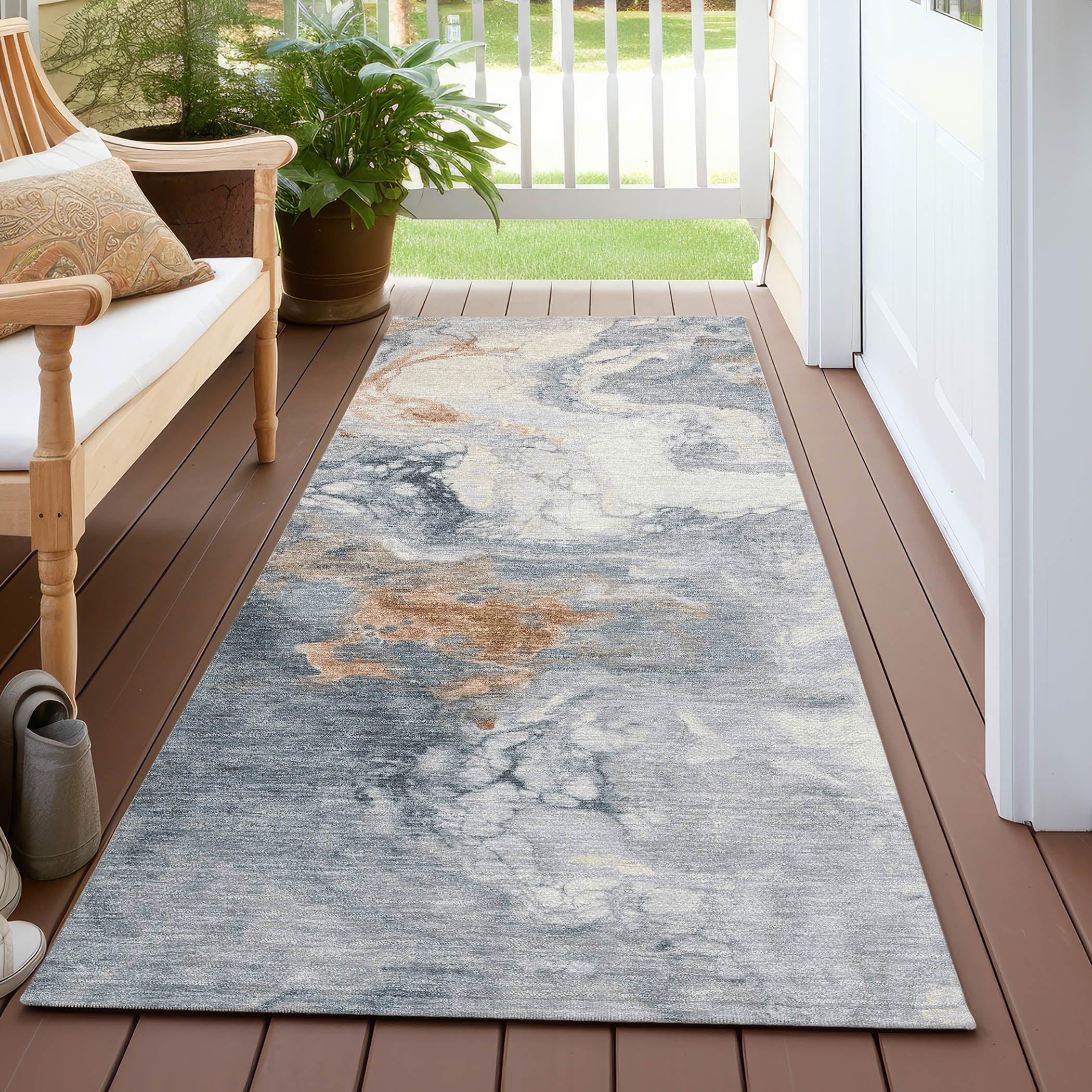 Addison Rugs Saelira Gray Washable Indoor-Outdoor Rug