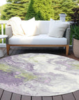 Addison Rugs Saelira Purple Washable Indoor-Outdoor Rug