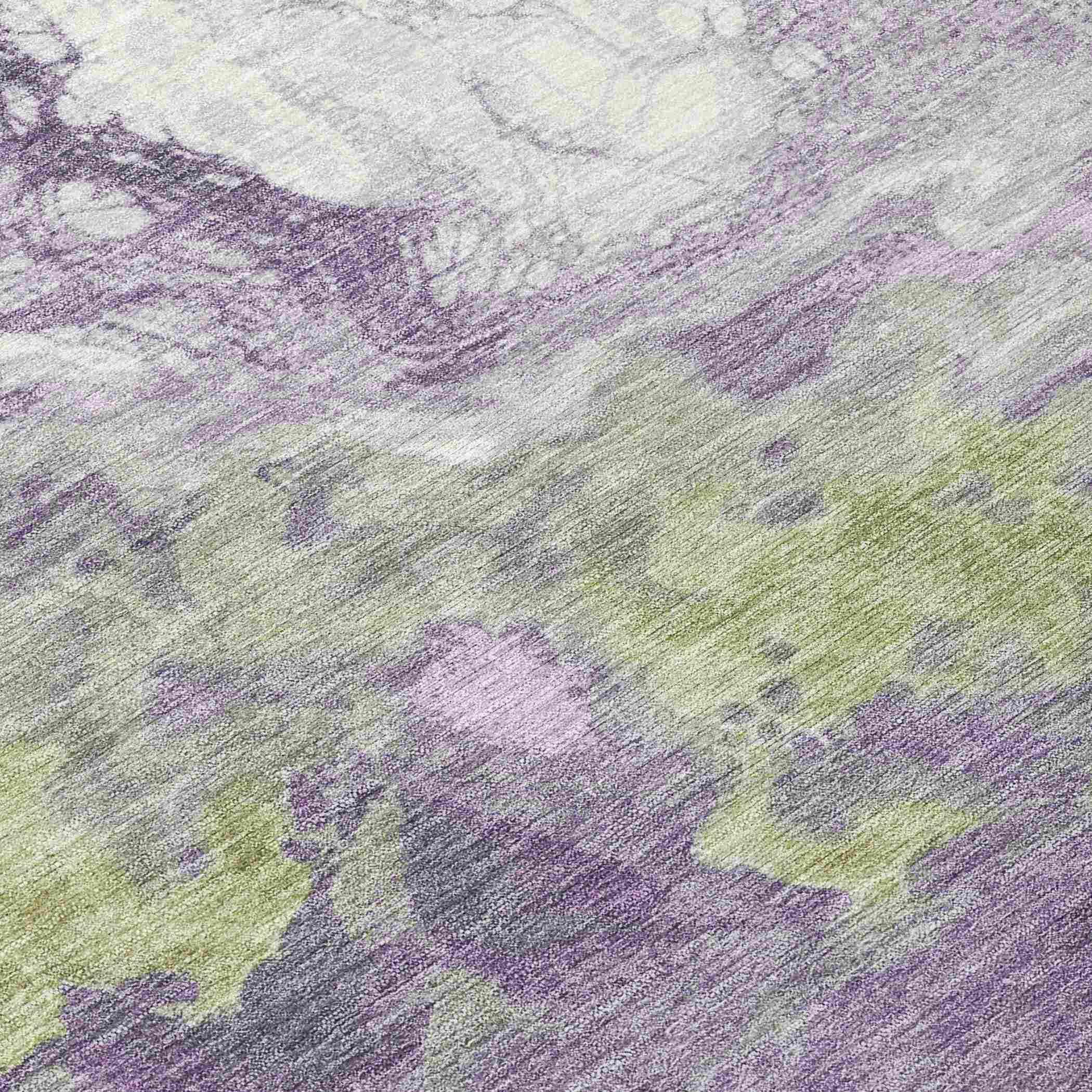 Addison Rugs Saelira Purple Washable Indoor-Outdoor Rug