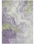 Addison Rugs Saelira Purple Washable Indoor-Outdoor Rug