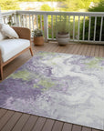 Addison Rugs Saelira Purple Washable Indoor-Outdoor Rug