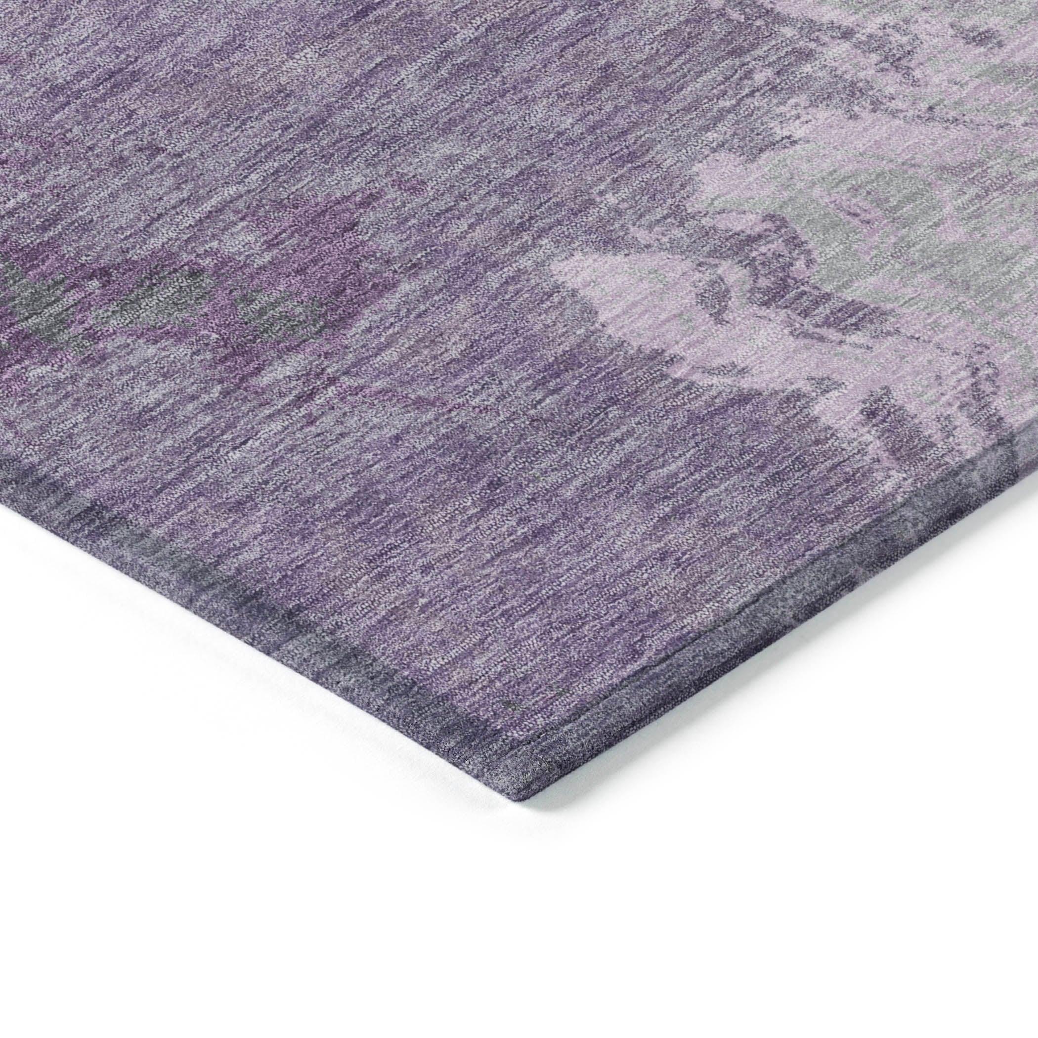 Addison Rugs Saelira Purple Washable Indoor-Outdoor Rug
