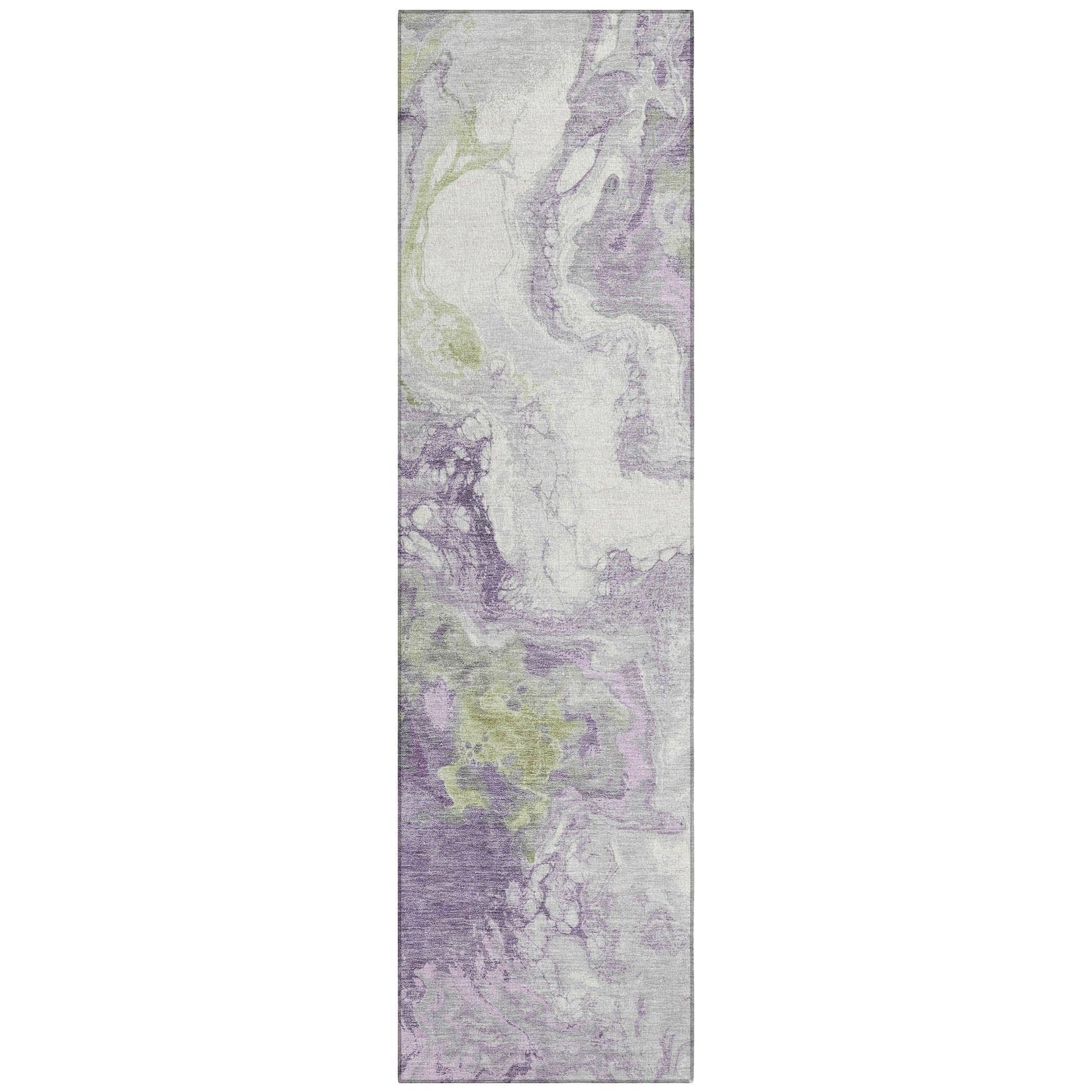 Addison Rugs Saelira Purple Washable Indoor-Outdoor Rug