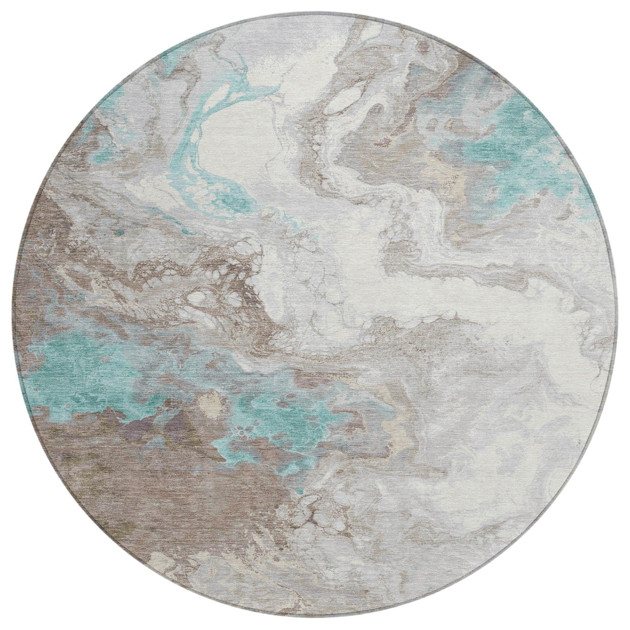 Addison Rugs Saelira Teal Washable Indoor-Outdoor Rug