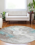 Addison Rugs Saelira Teal Washable Indoor-Outdoor Rug