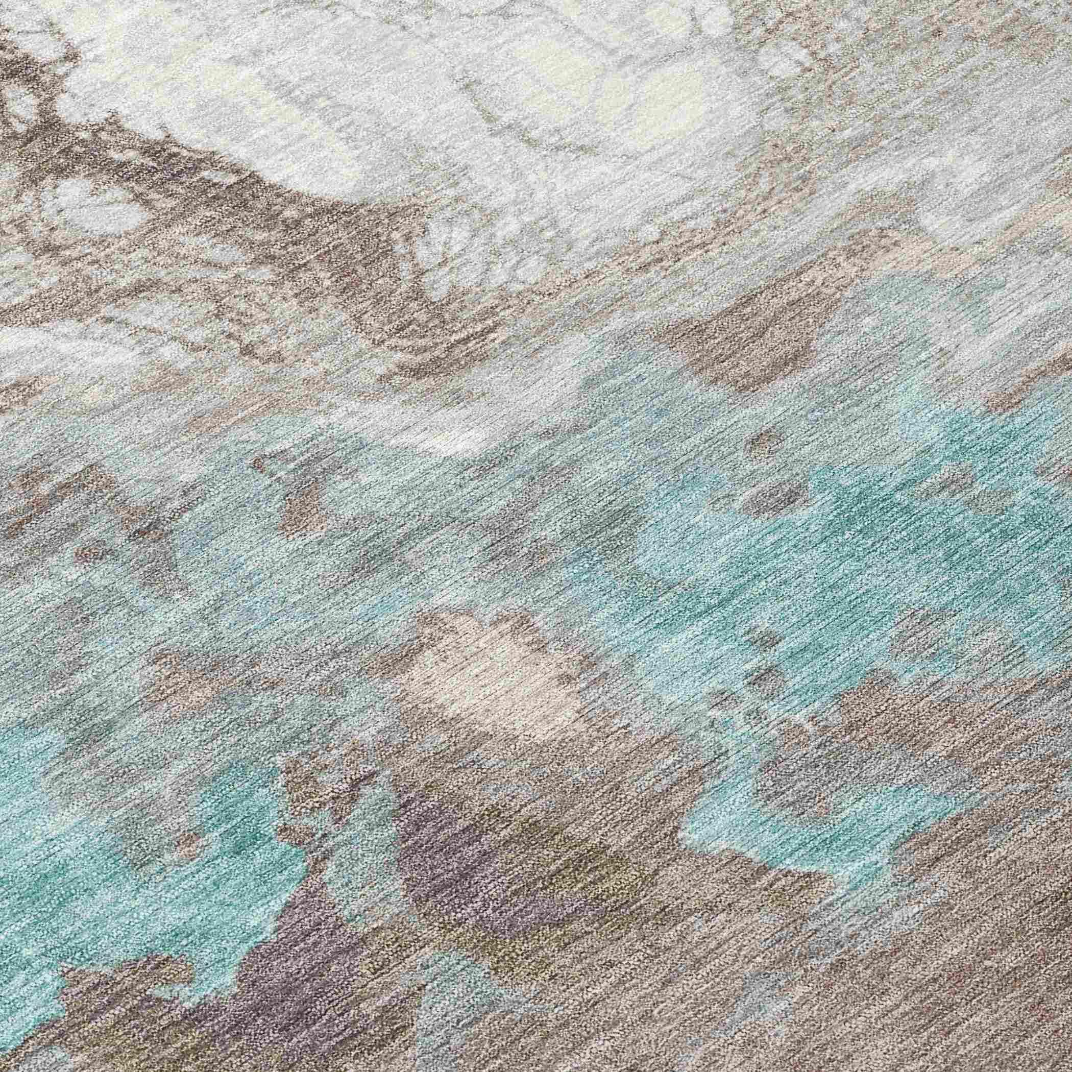 Addison Rugs Saelira Teal Washable Indoor-Outdoor Rug