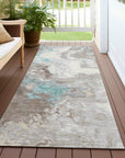 Addison Rugs Saelira Teal Washable Indoor-Outdoor Rug