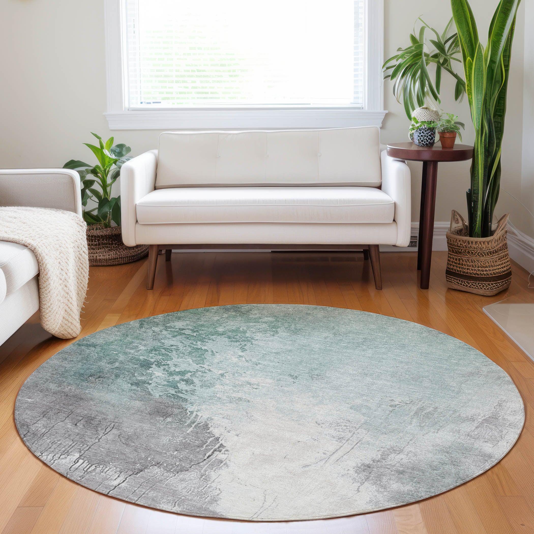 Addison Rugs Saelius Blue Washable Indoor-Outdoor Rug