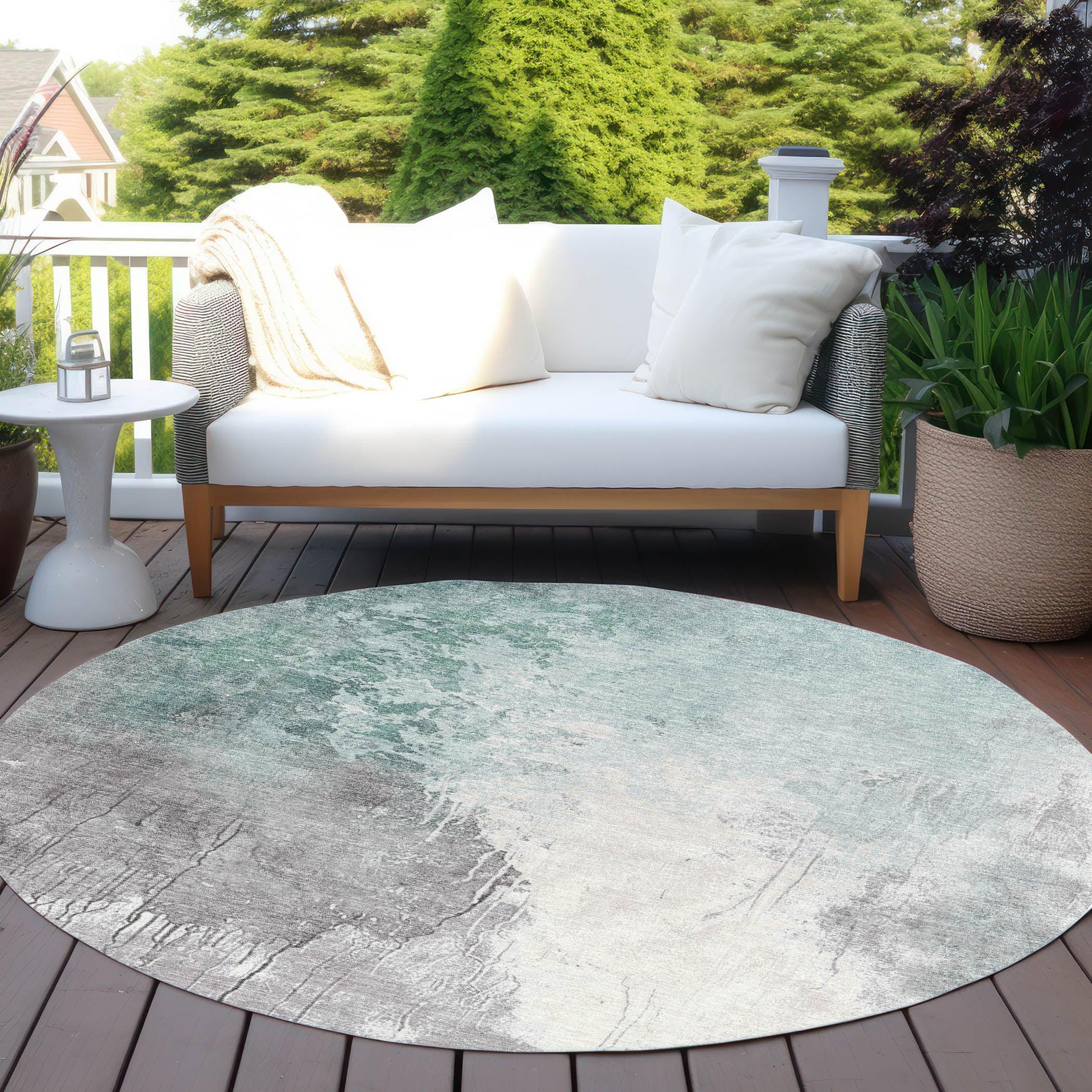 Addison Rugs Saelius Blue Washable Indoor-Outdoor Rug