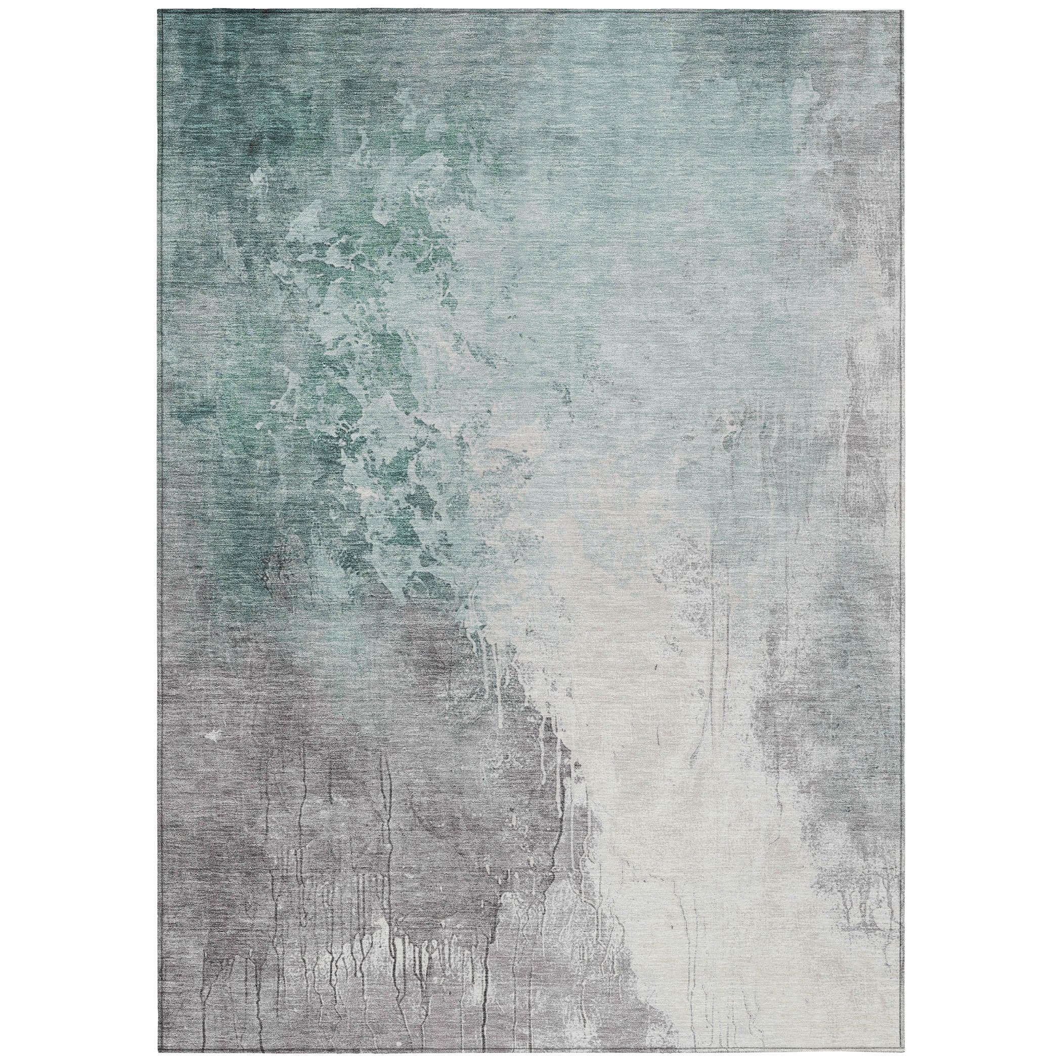 Addison Rugs Saelius Blue Washable Indoor-Outdoor Rug