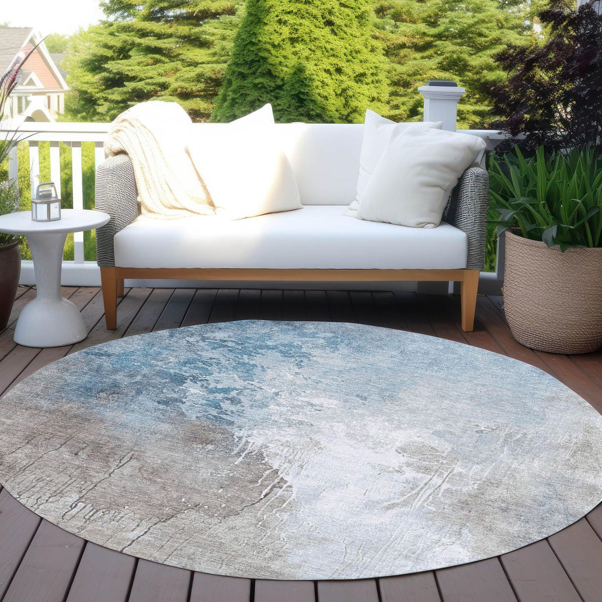 Addison Rugs Saelius Denim Washable Indoor-Outdoor Rug