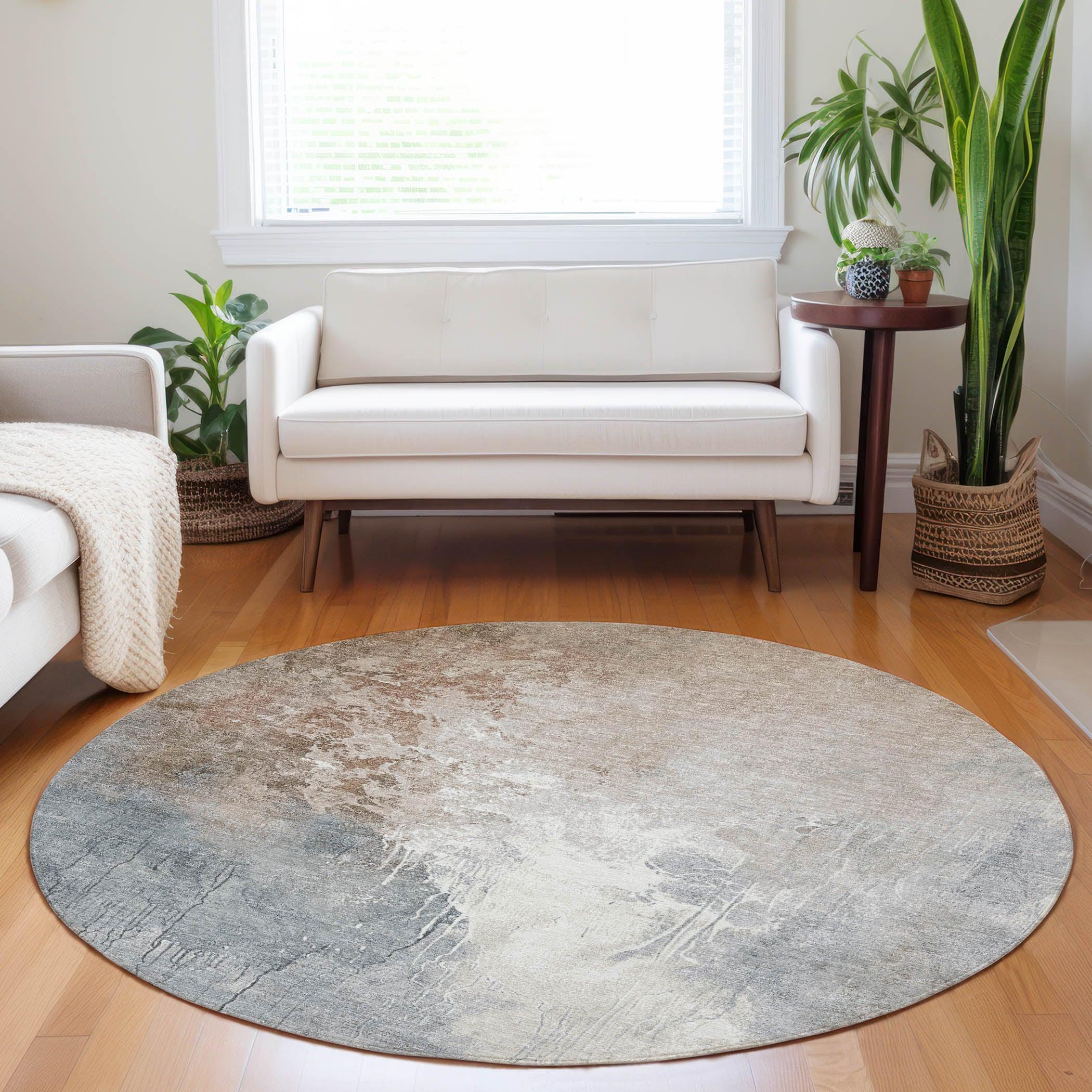 Addison Rugs Saelius Orange Washable Indoor-Outdoor Rug