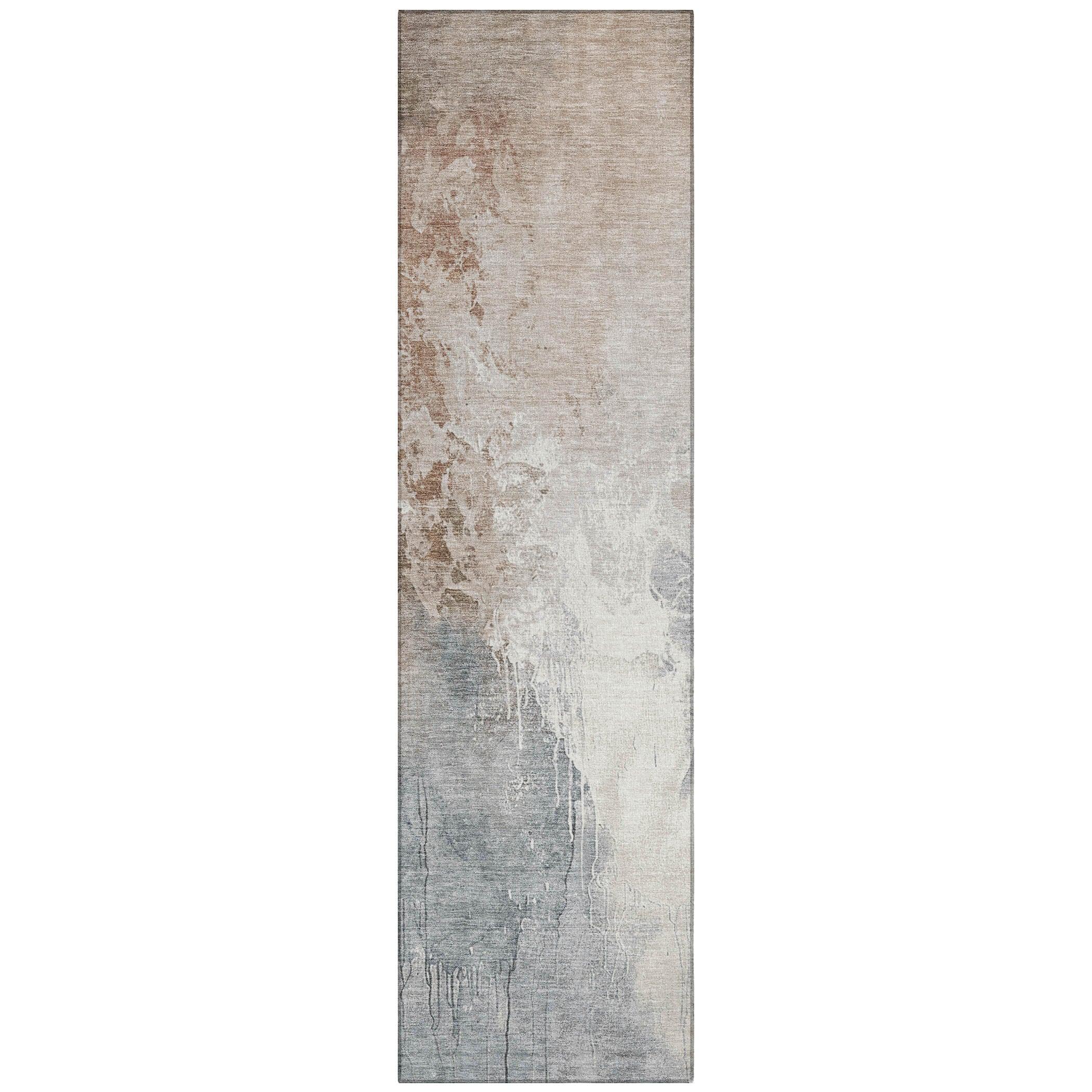 Addison Rugs Saelius Orange Washable Indoor-Outdoor Rug