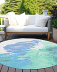 Addison Rugs Saelon Blue Washable Indoor-Outdoor Rug