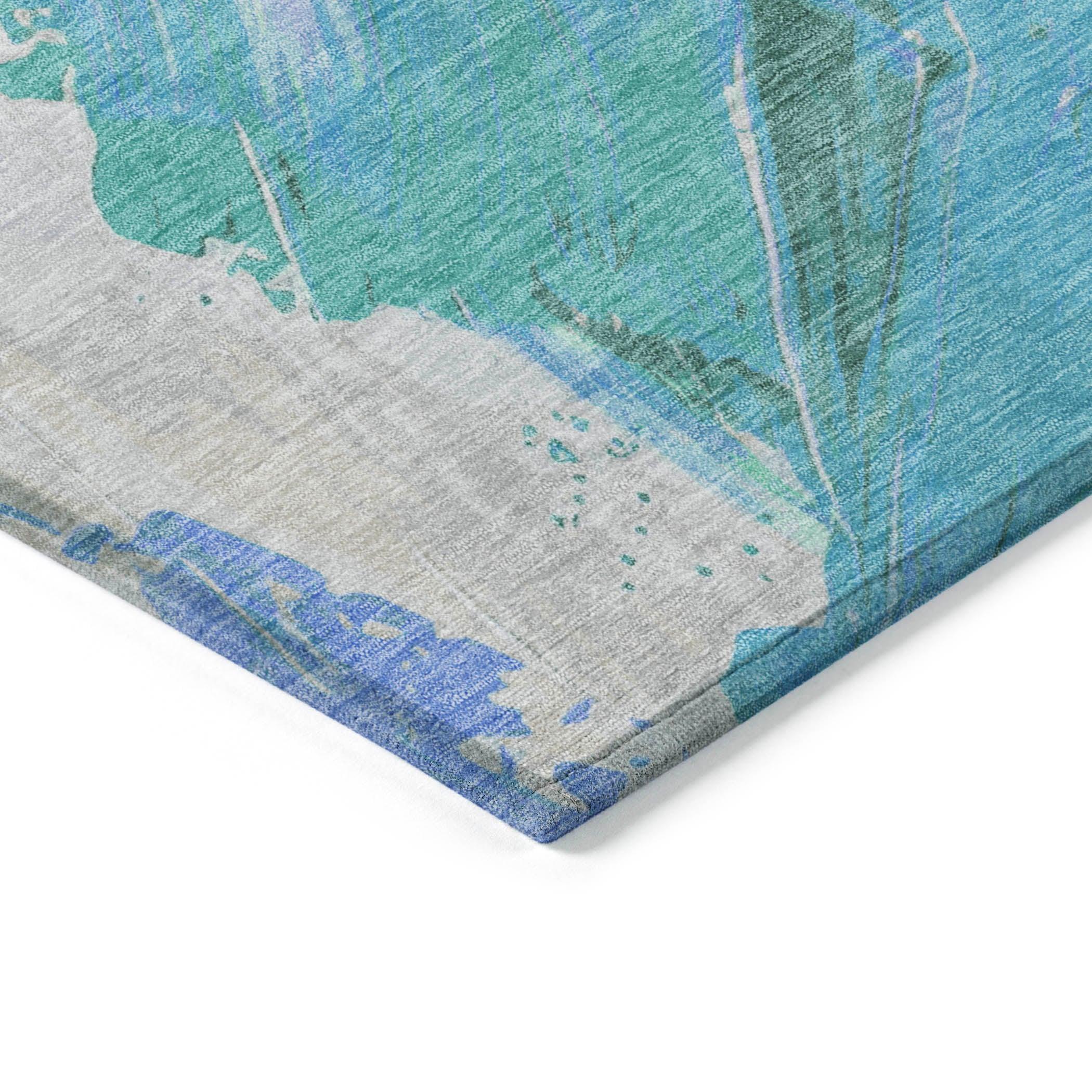 Addison Rugs Saelon Blue Washable Indoor-Outdoor Rug